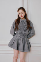 Audrey flare mini skirt