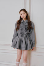 Audrey flare mini skirt
