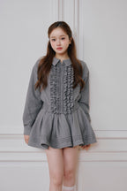 Audrey frill jumper jacket