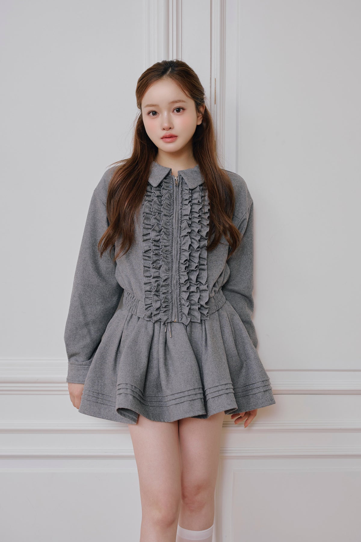 Audrey frill jumper jacket