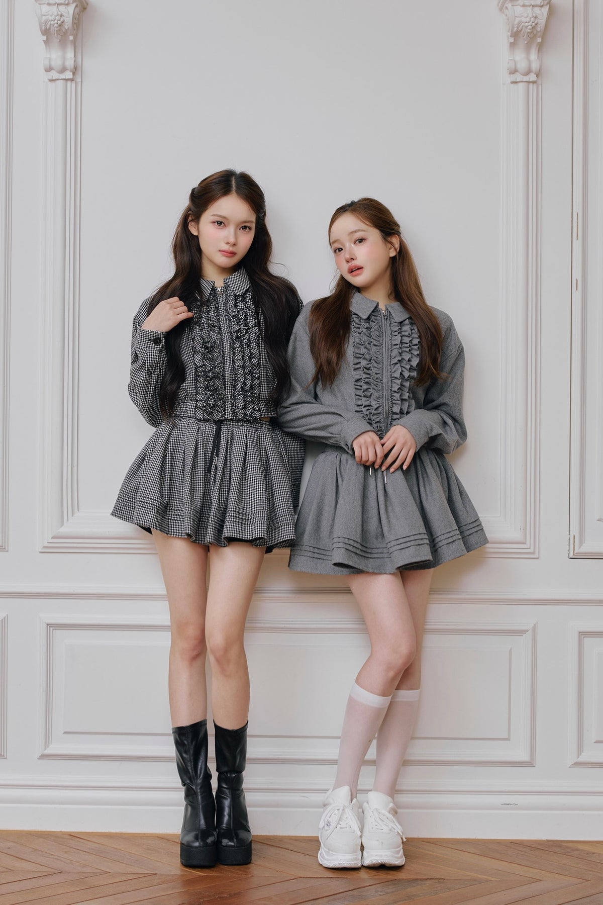 Audrey flare mini skirt