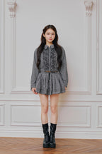Audrey flare mini skirt