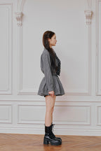 Audrey flare mini skirt