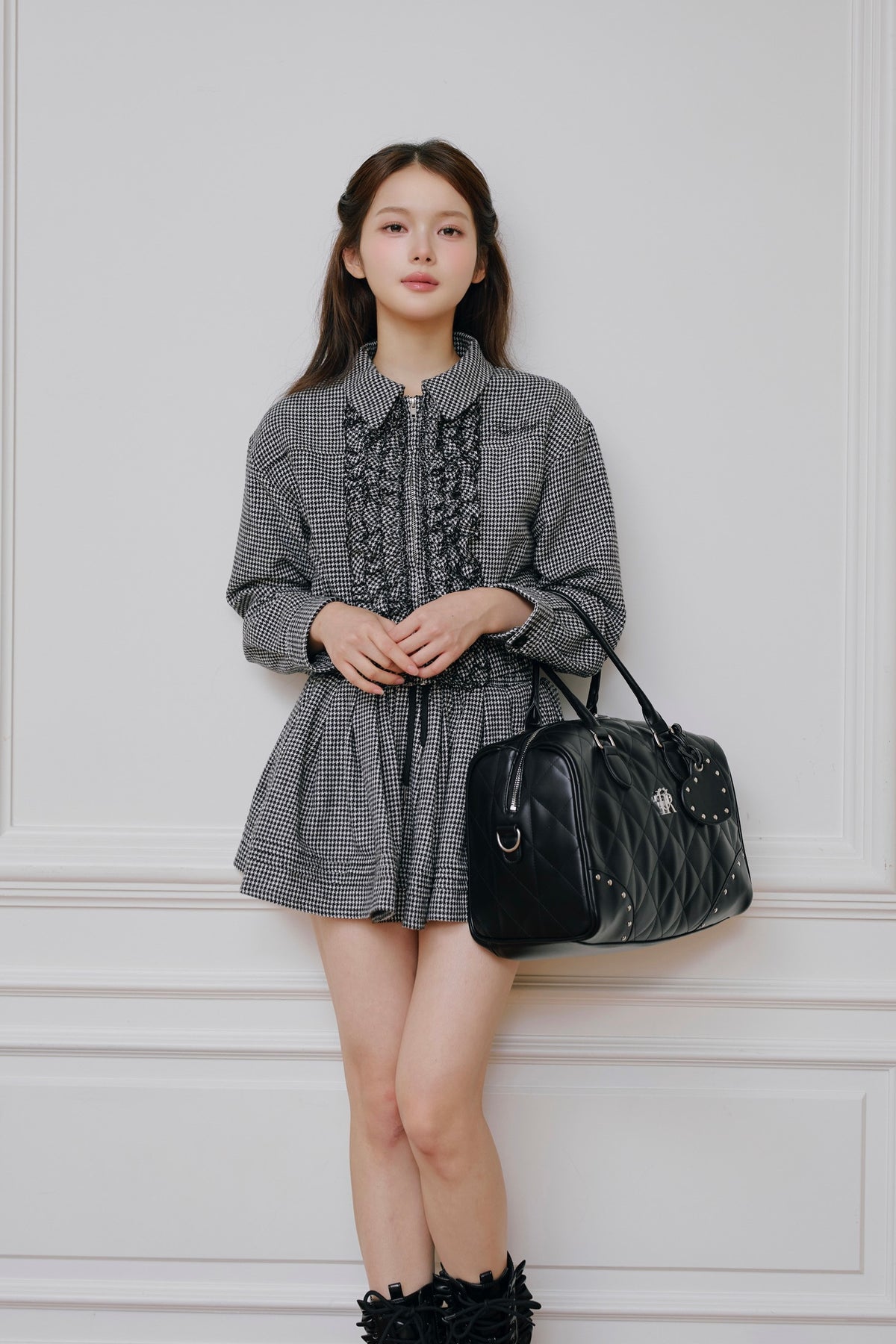 Audrey flare mini skirt