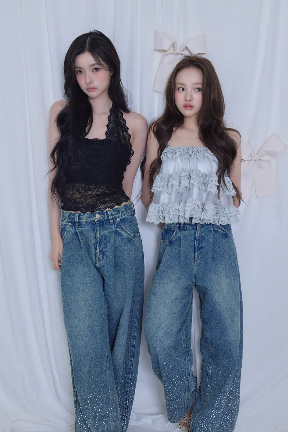 Treat Ürself Crystal bijou denim