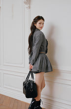 Audrey flare mini skirt
