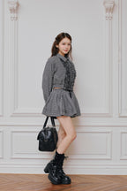 Audrey flare mini skirt