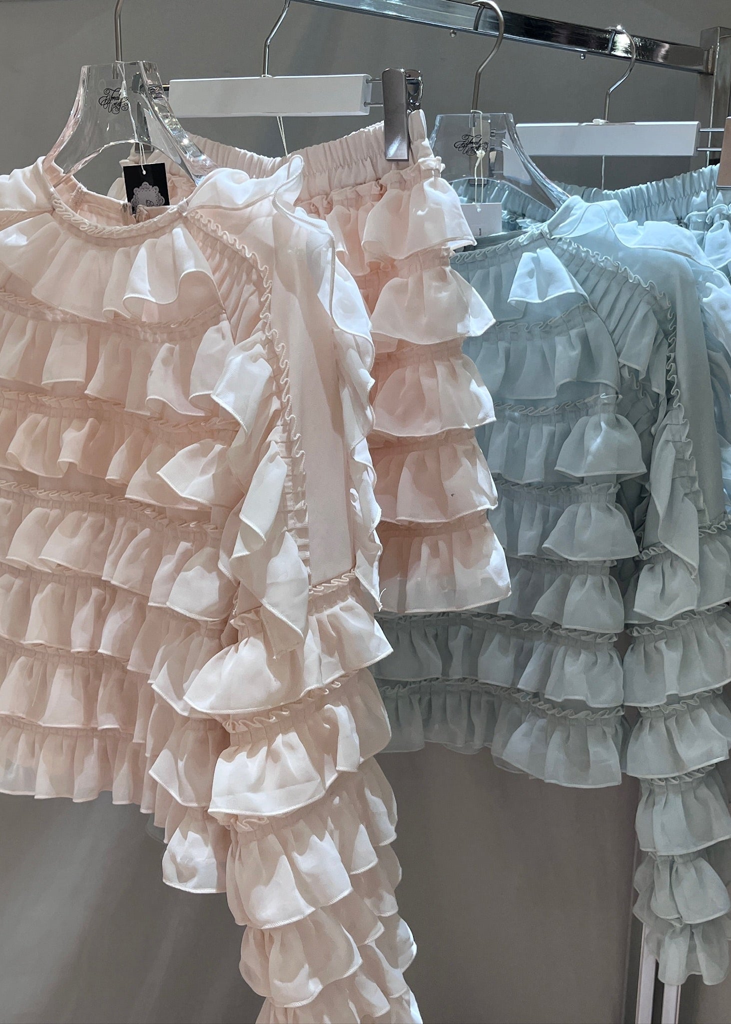 sweet pea chiffon frill tops