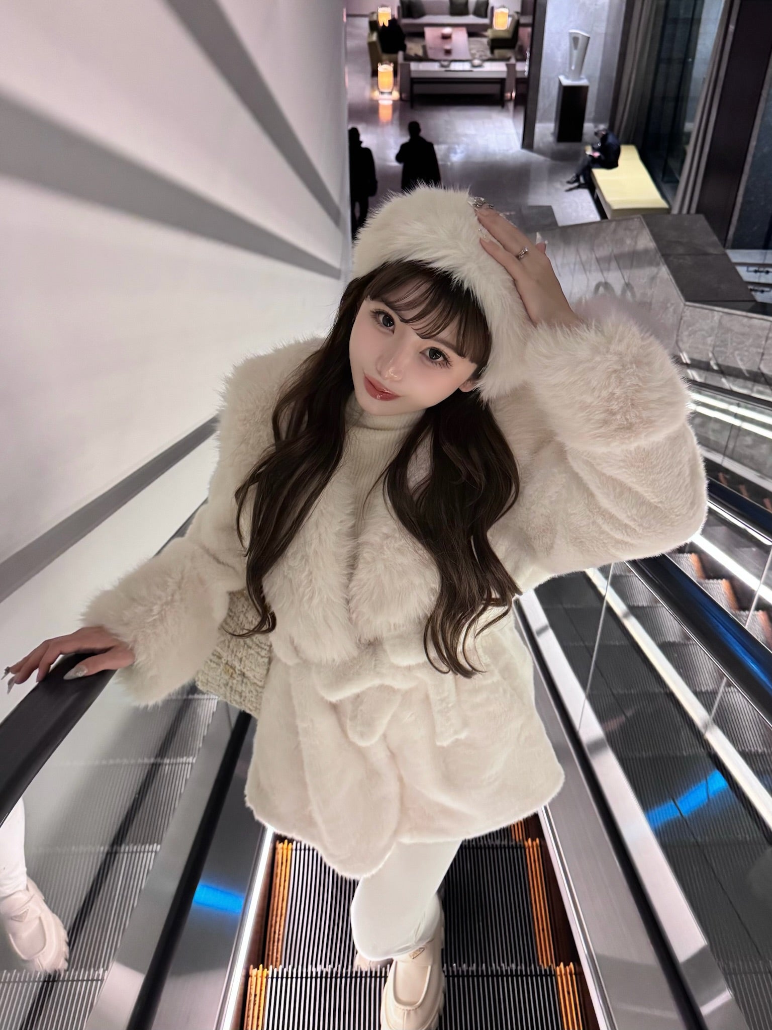 Belle A-Line Fur Coat