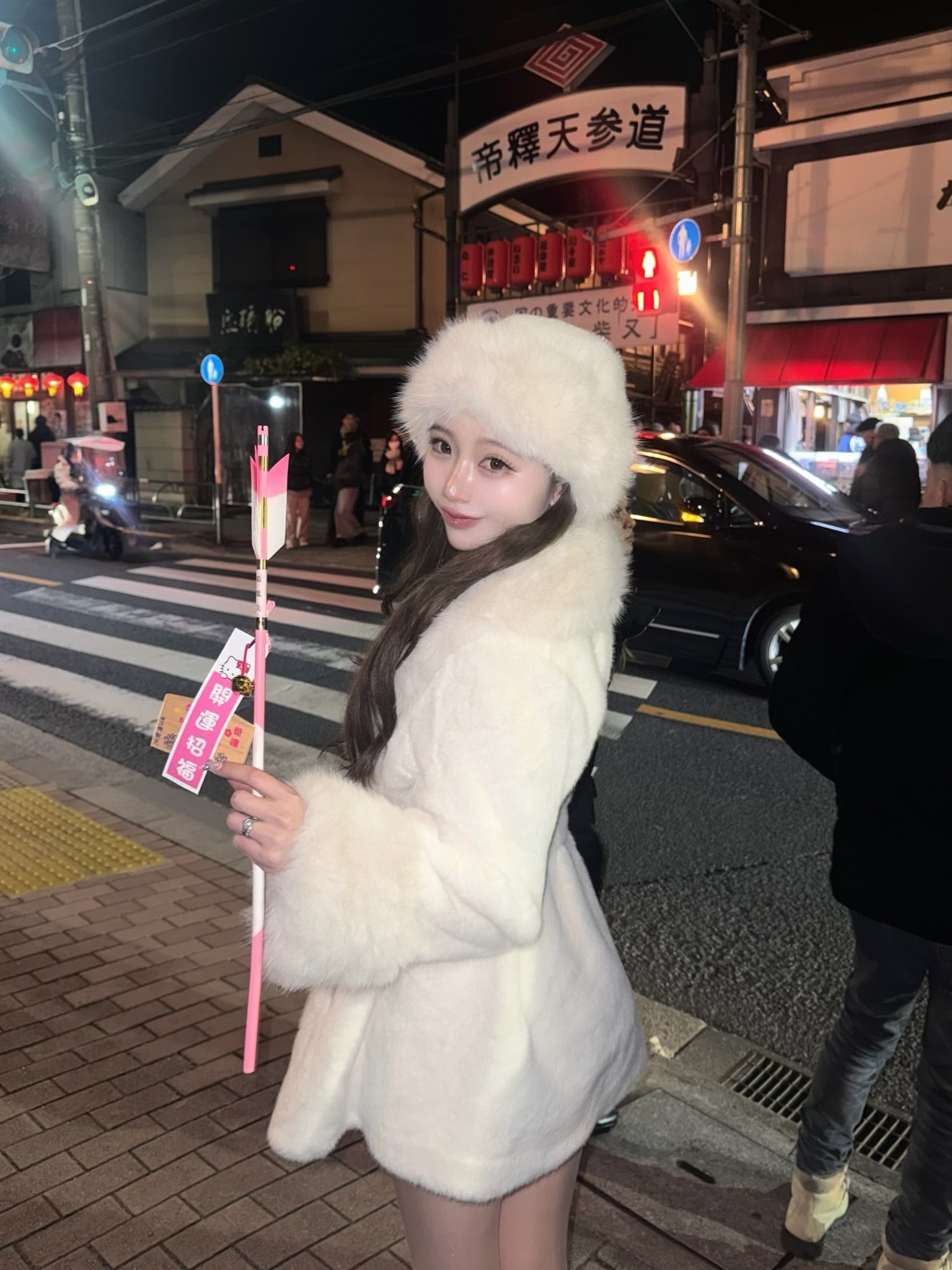 Belle A-Line Fur Coat