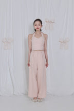 lace tag slacks wide pants