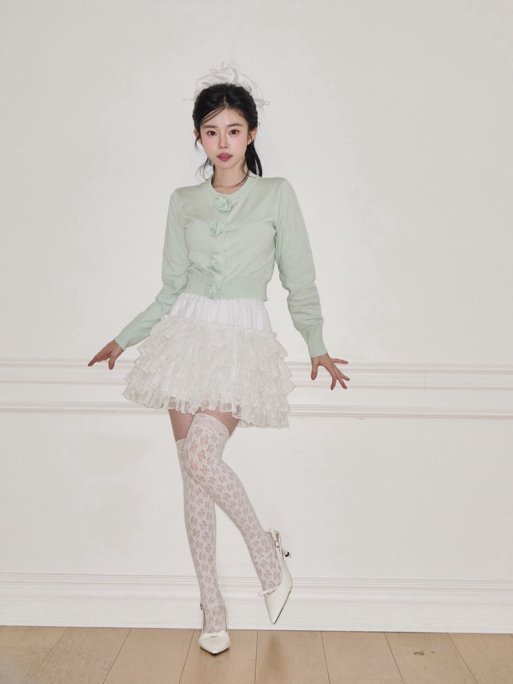 【予約販売】Russell lace mini skirt