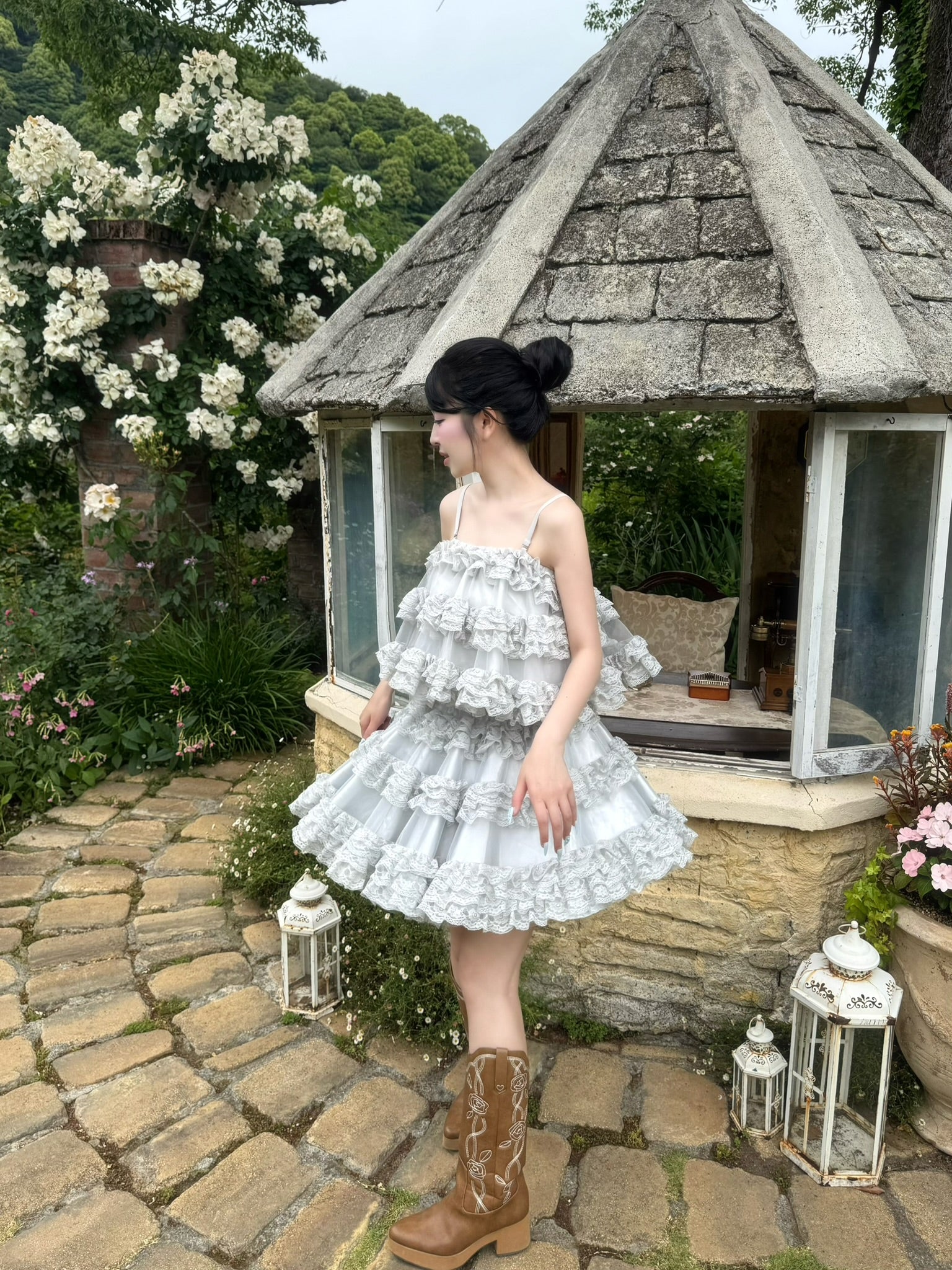 【予約販売】Ballerina lace cami tulle tops