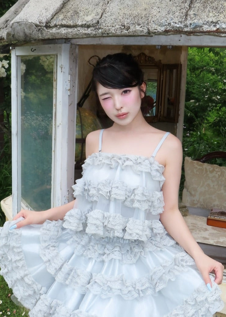 【予約販売】Ballerina lace cami tulle tops