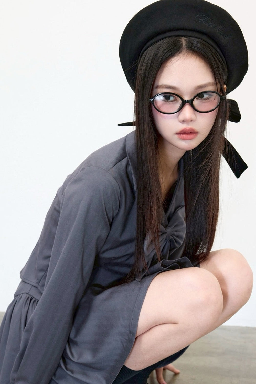 Ribbon tie blouse