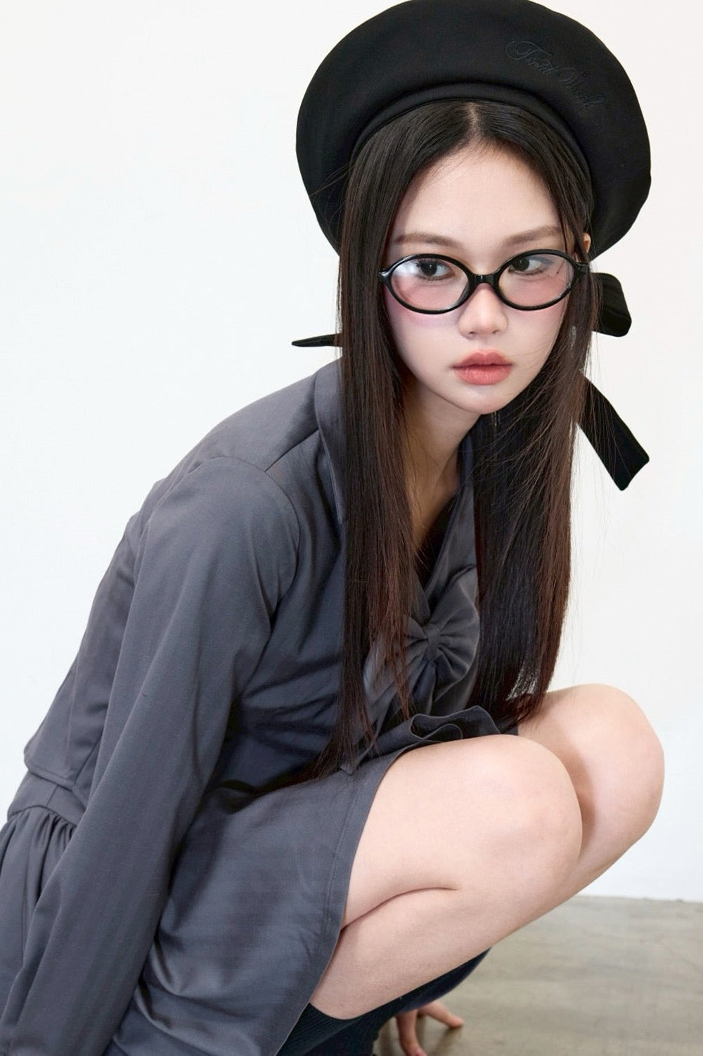 Treat Ürself ribbon béret hat