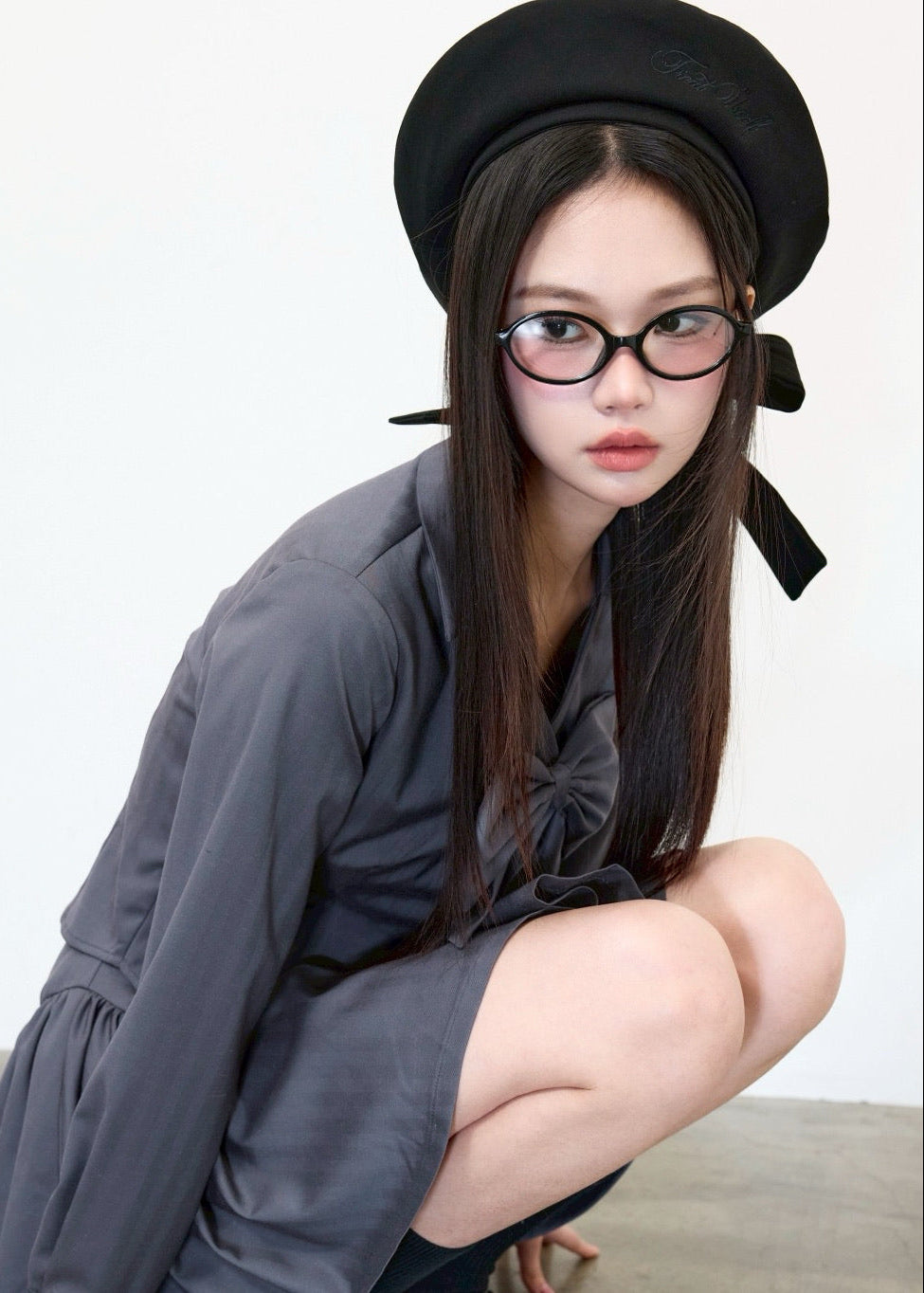 Treat Ürself ribbon béret hat