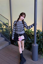 Preppie border knit