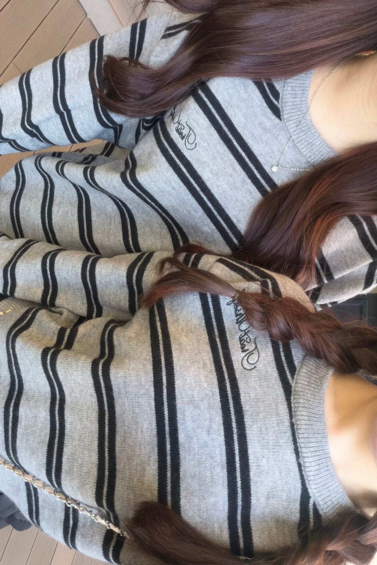 Preppie border knit