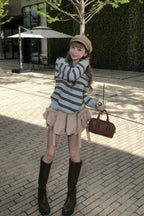 Preppie border knit