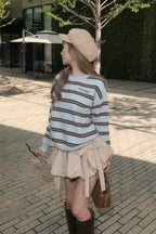 Preppie border knit