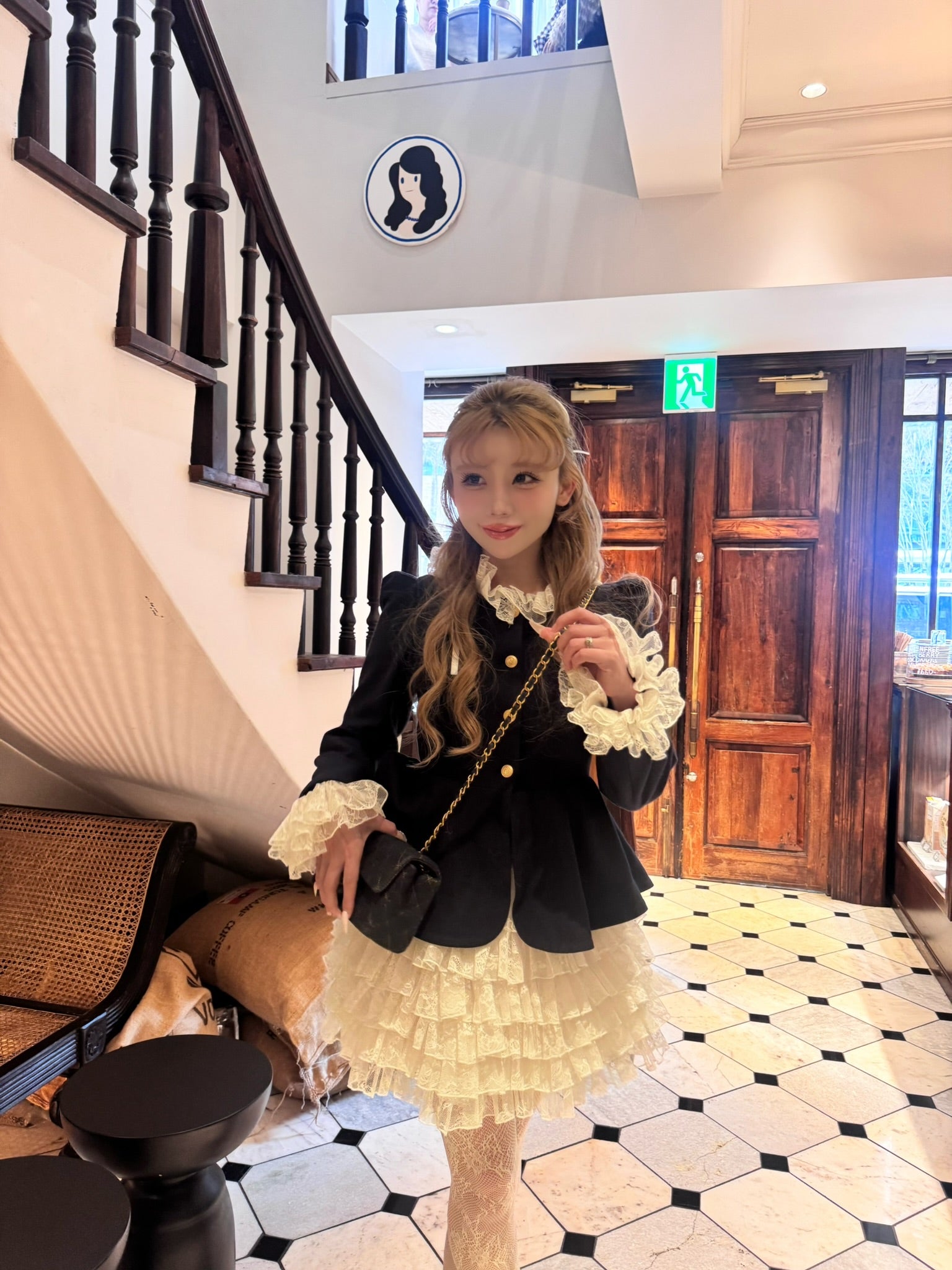 【予約販売】navy peplum spring  jacket