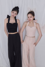 lace tag slacks wide pants