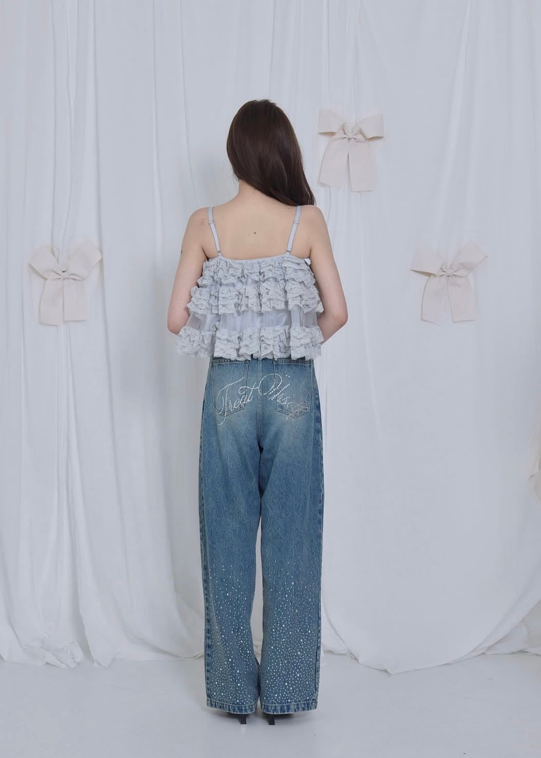 Treat Ürself Crystal bijou denim