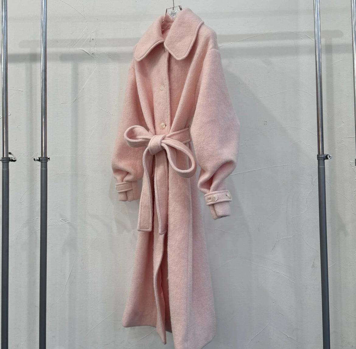 British classical long coat(pink)