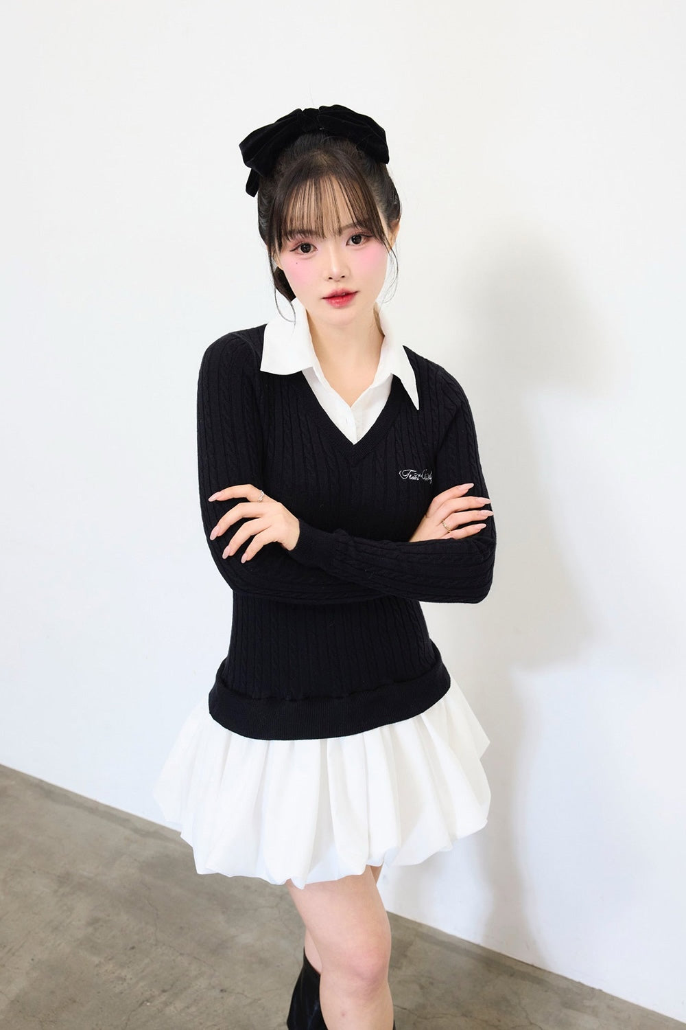 knit shirts docking ballon one-piece