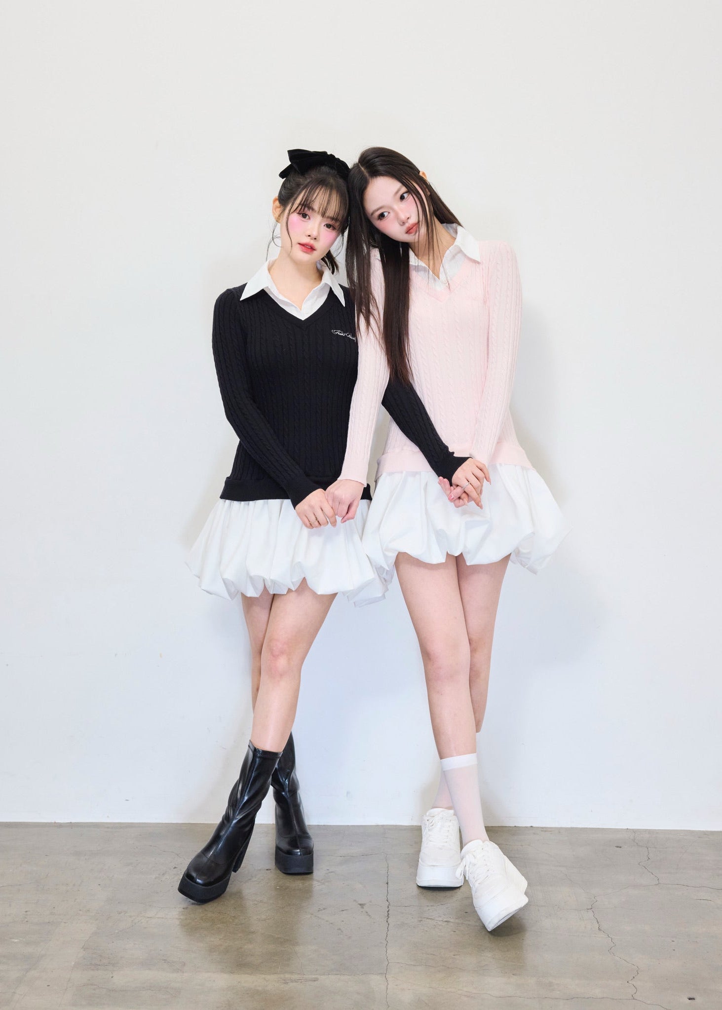 knit shirts docking ballon one-piece