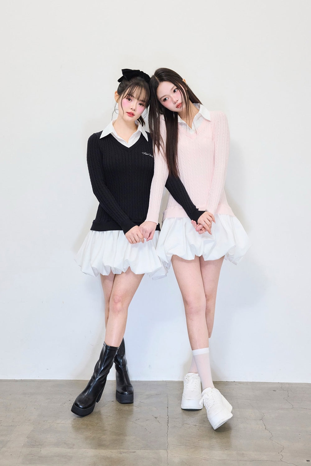 knit shirts docking ballon one-piece