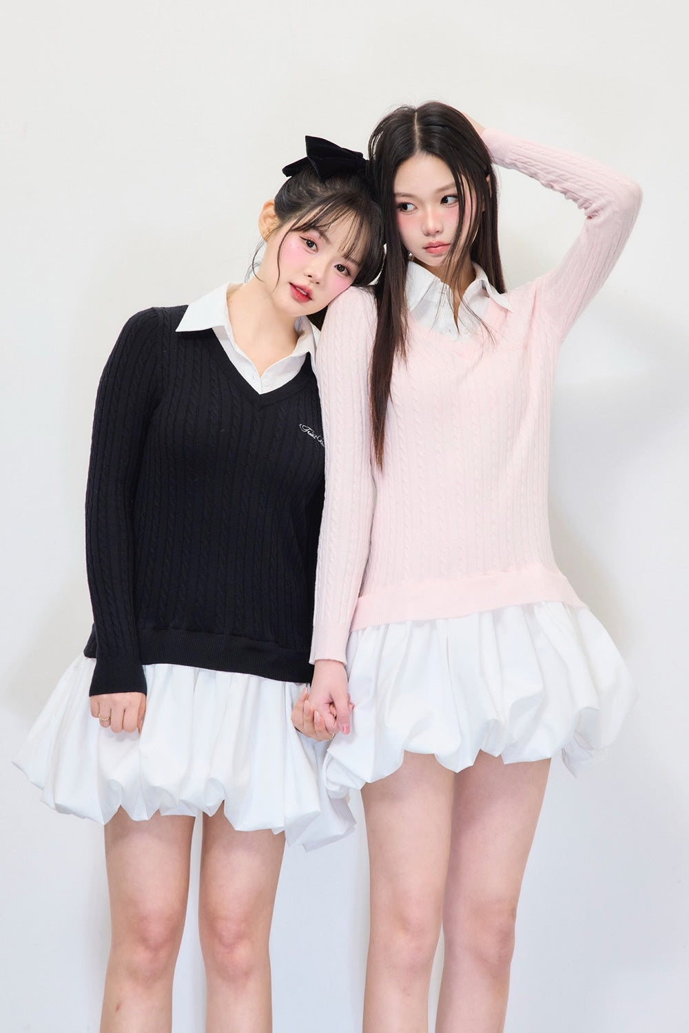 knit shirts docking ballon one-piece