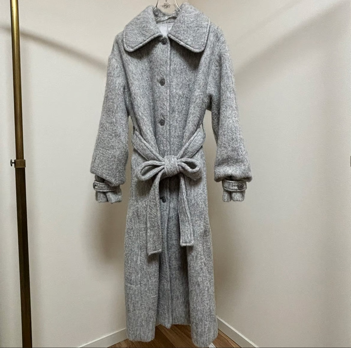 British classical long coat (gray)