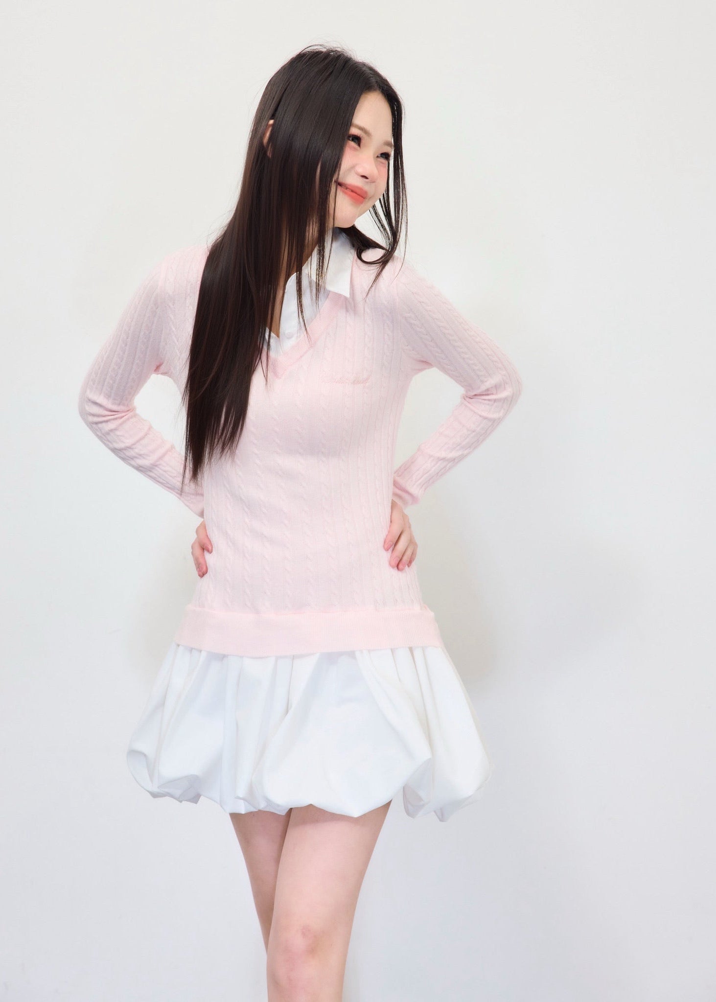 knit shirts docking ballon one-piece
