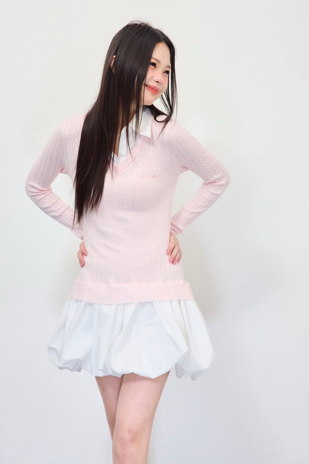 knit shirts docking ballon one-piece