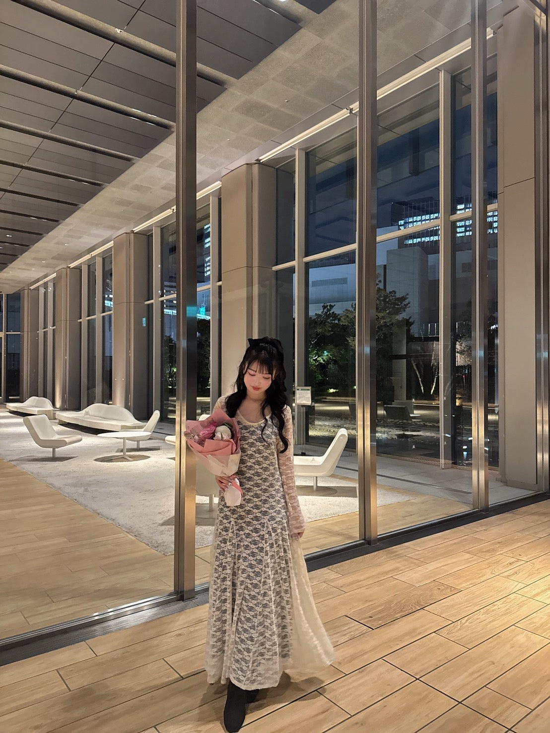 Lady like lace one-piece