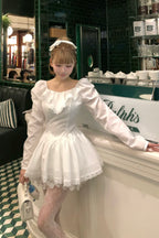 pure veil peplum blouse