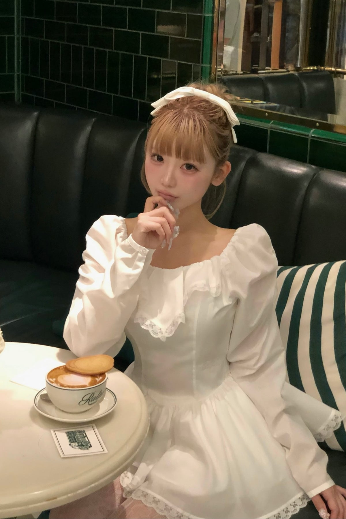 pure veil peplum blouse
