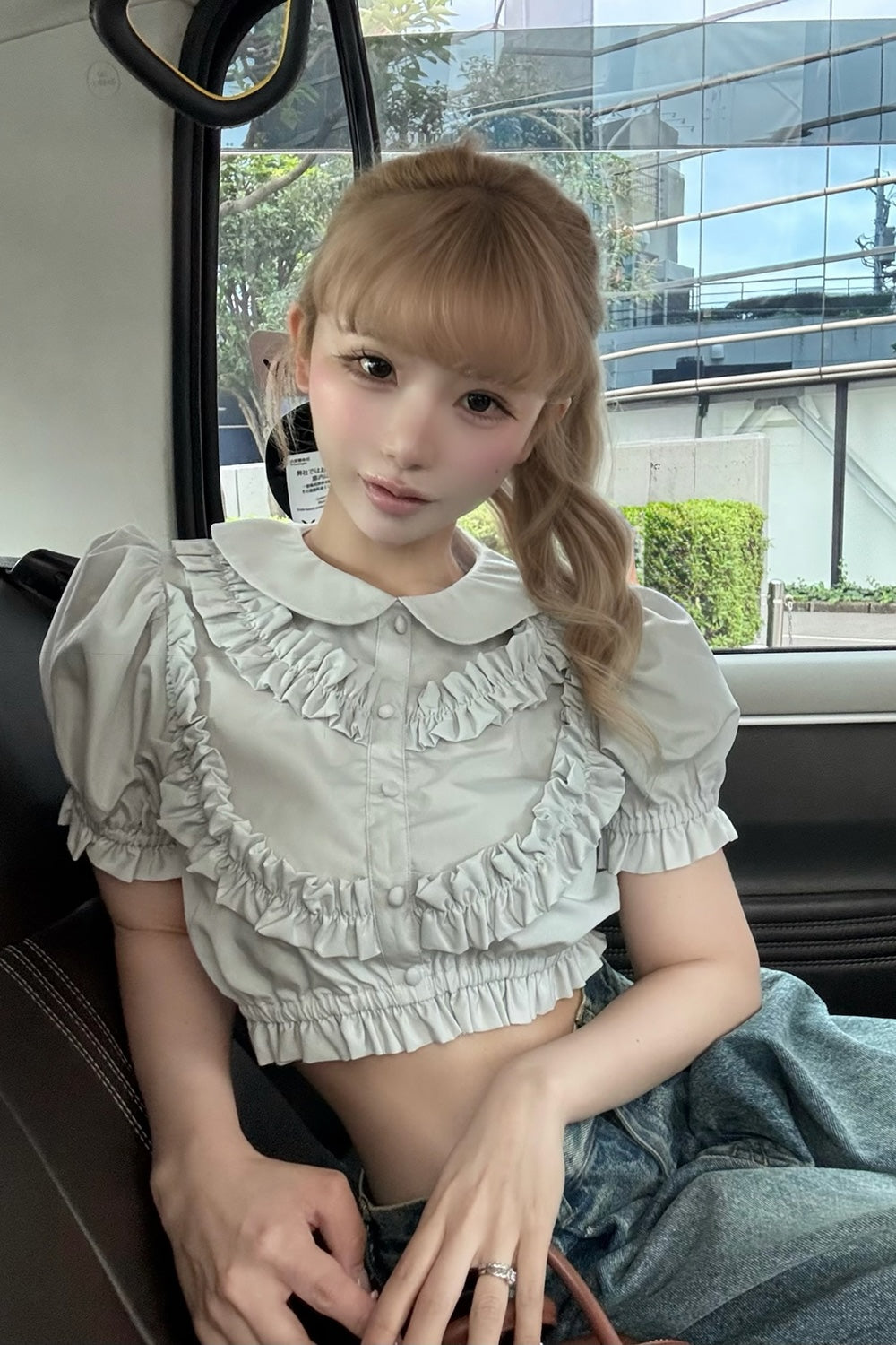 Baby frill blouse