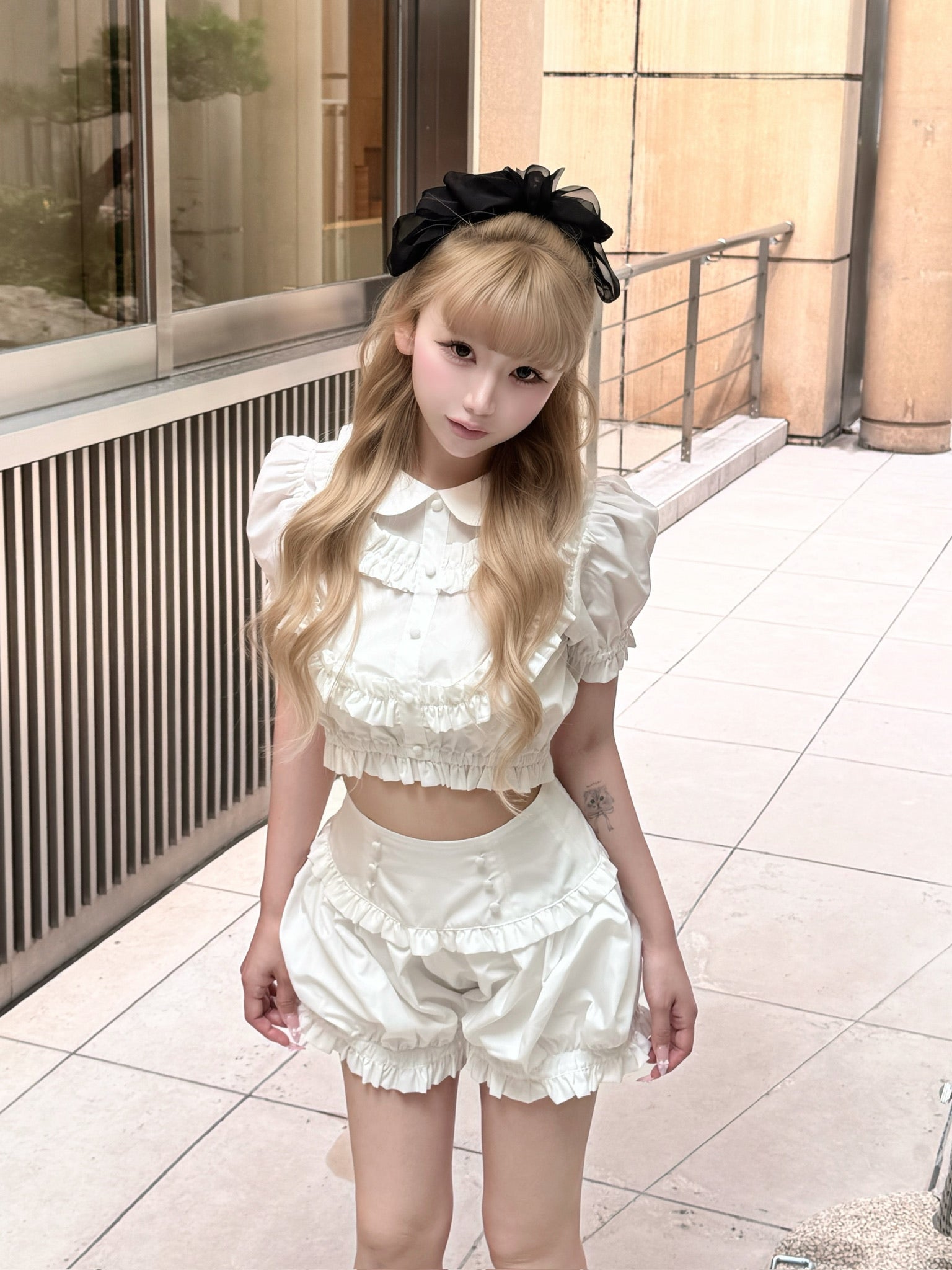 Baby frill blouse