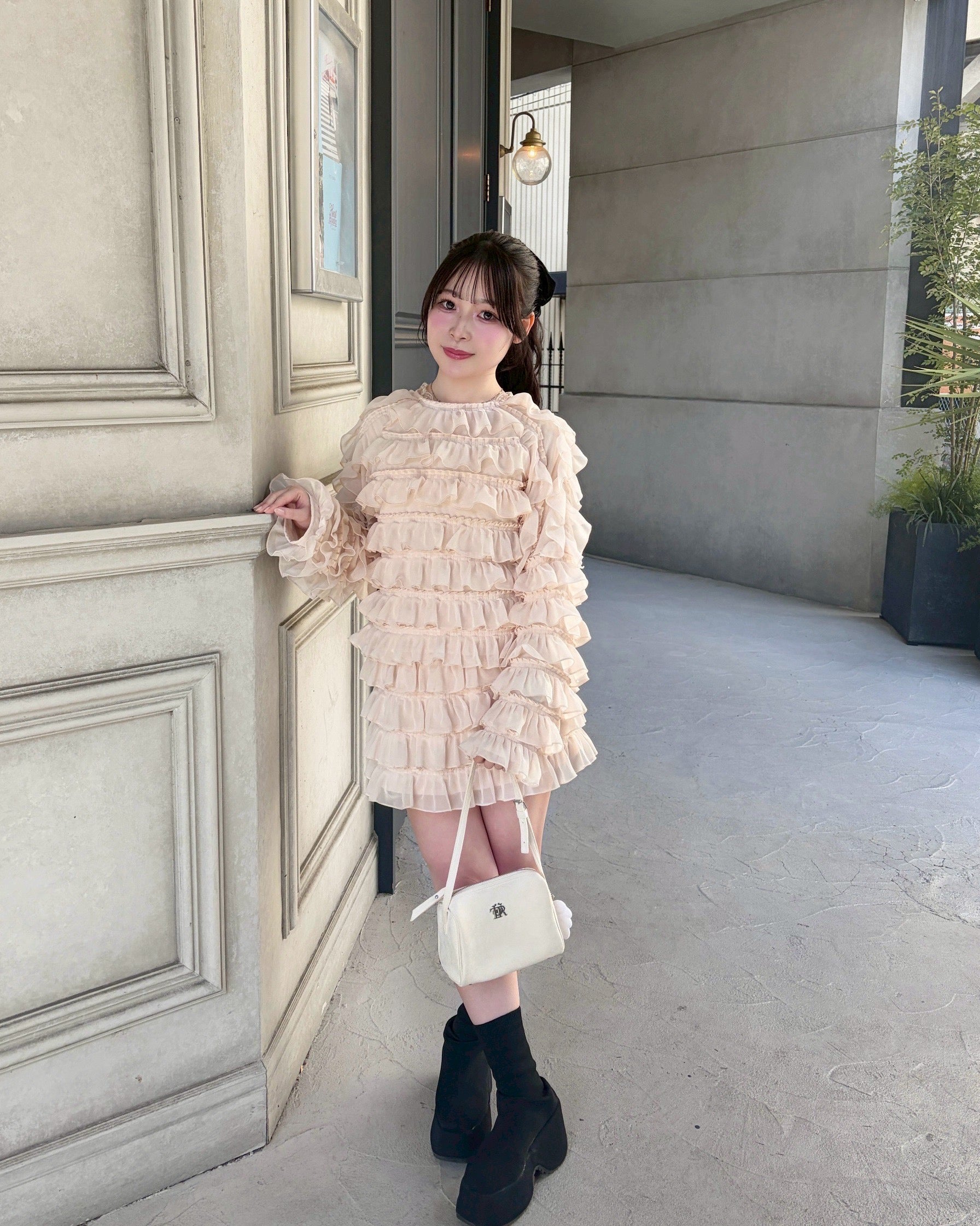 sweet pea chiffon frill tops