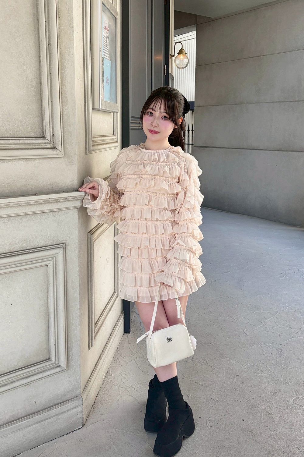 sweet pea chiffon frill tops