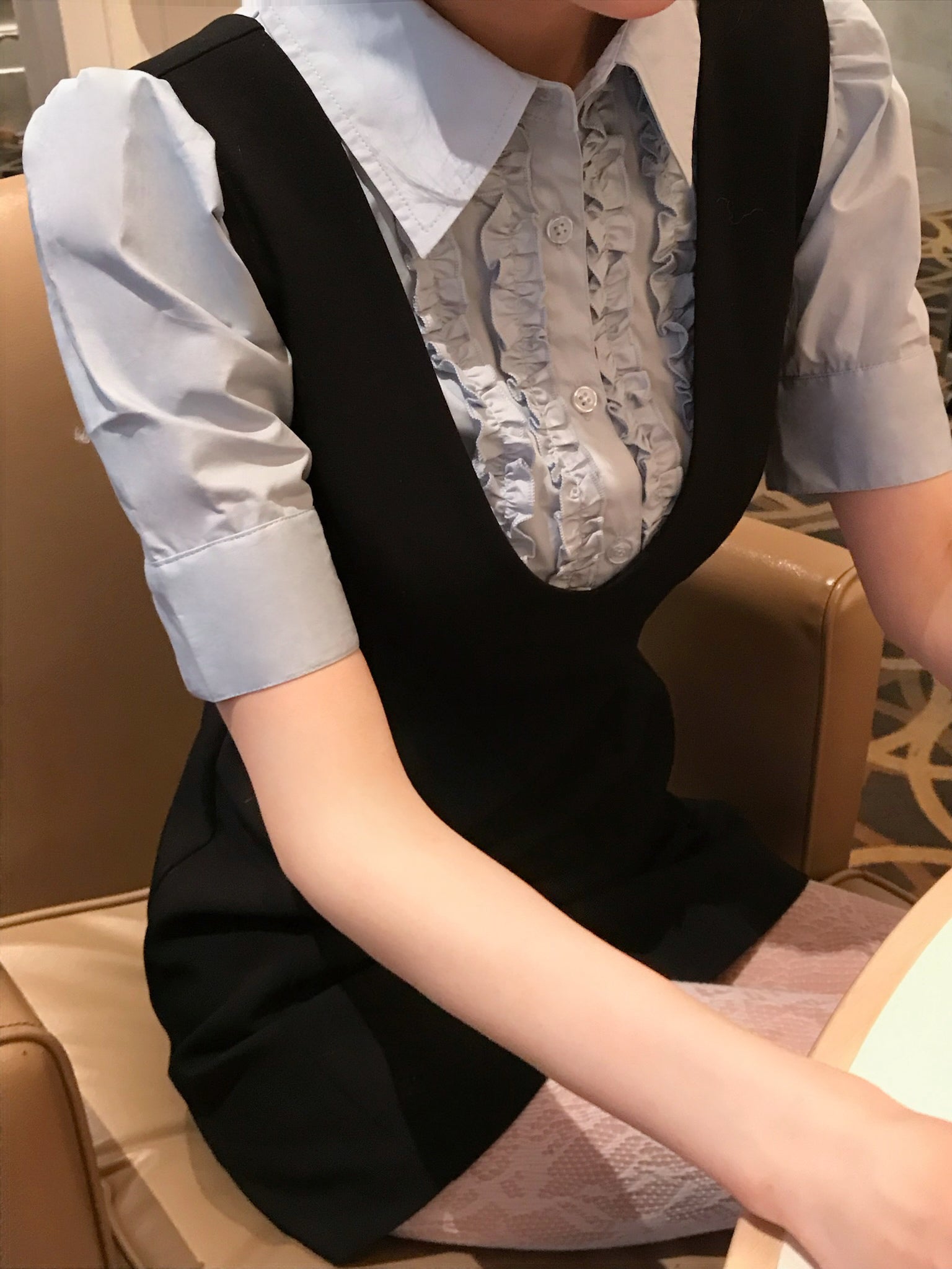 classy line jumper skirt