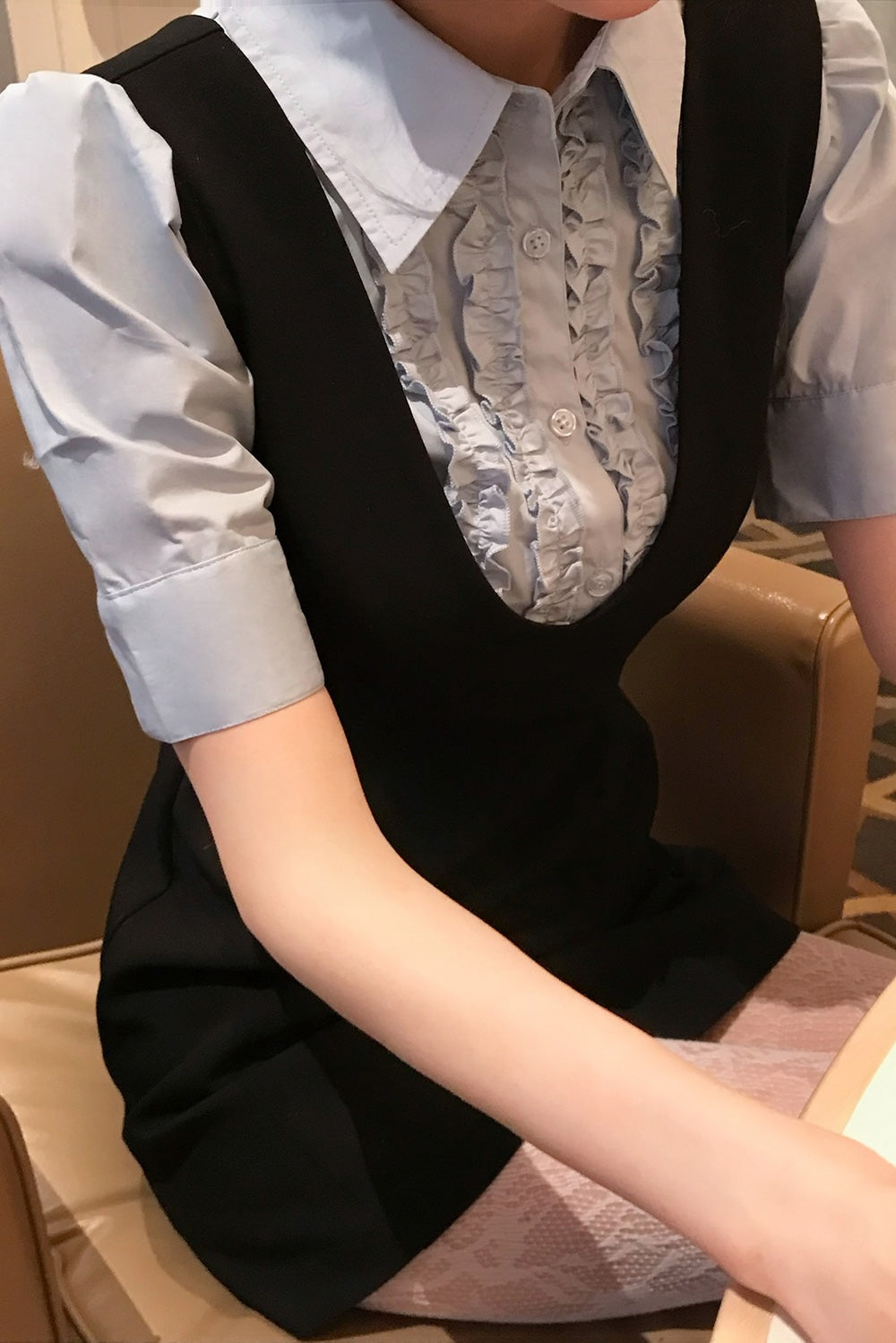 classy line jumper skirt