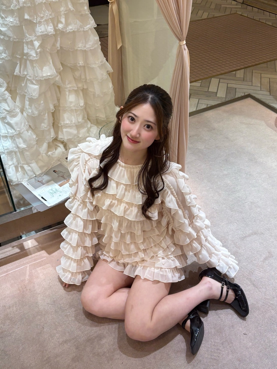 sweet pea chiffon frill tops