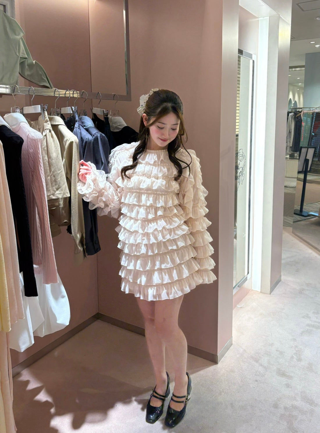 sweet pea chiffon frill tops