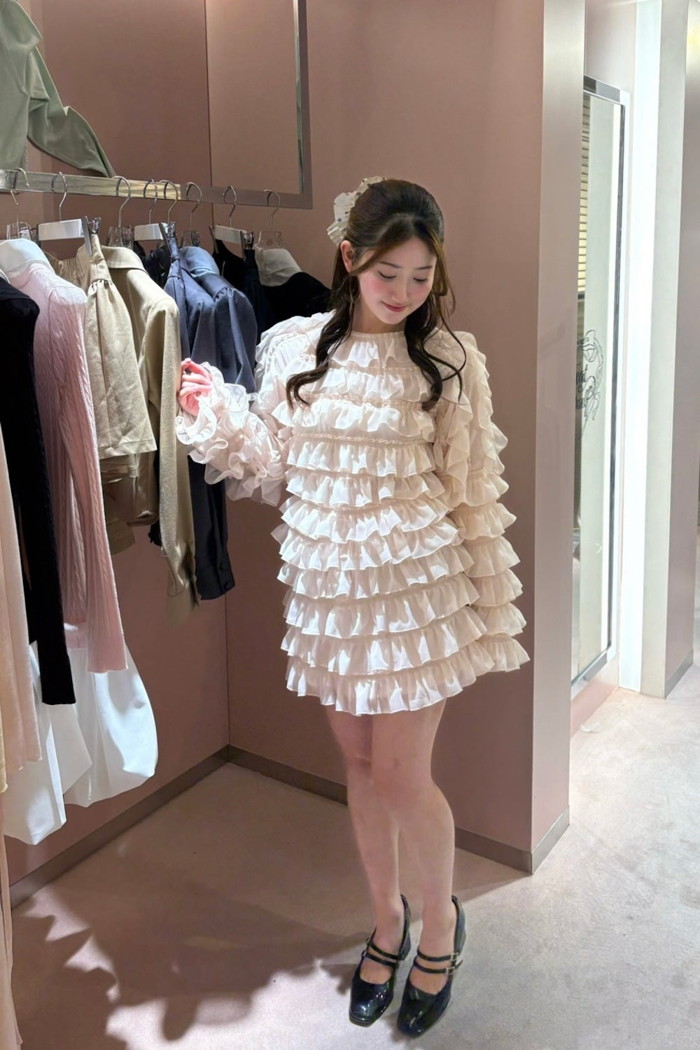 sweet pea chiffon frill skirt