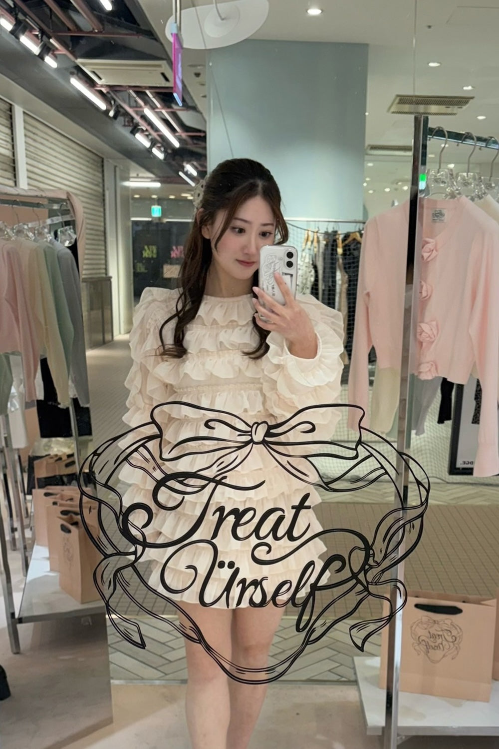 sweet pea chiffon frill skirt