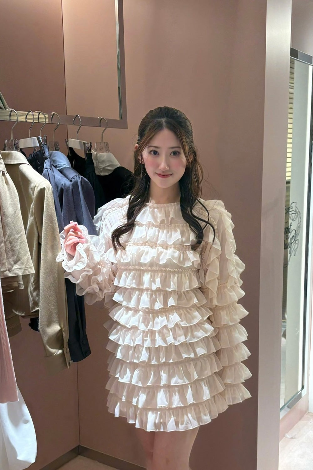 sweet pea chiffon frill tops